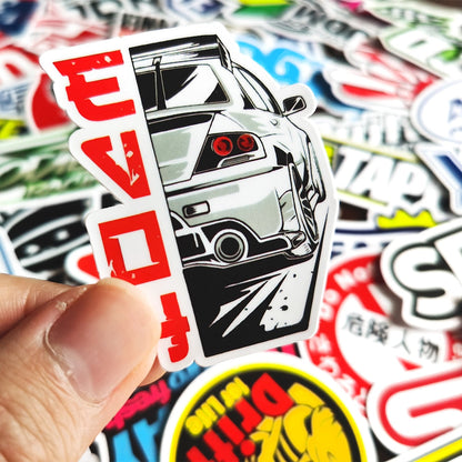 10/50/100pcs Cool Car Styling JDM Stickers