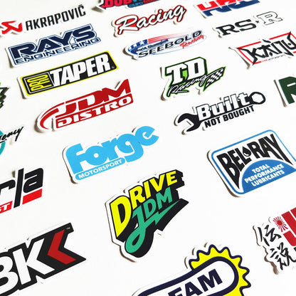 10/50/100pcs Cool Car Styling JDM Stickers