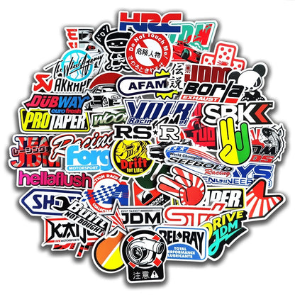 10/50/100pcs Cool Car Styling JDM Stickers