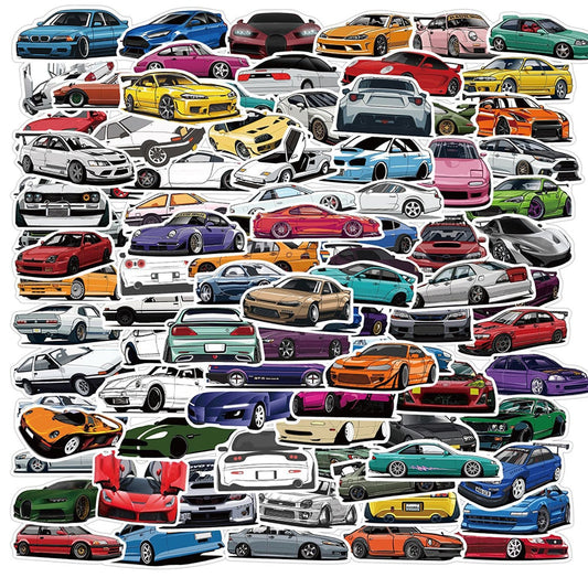 10/30/50/100PCS JDM Retrofit Racing Car Graffiti Stickers