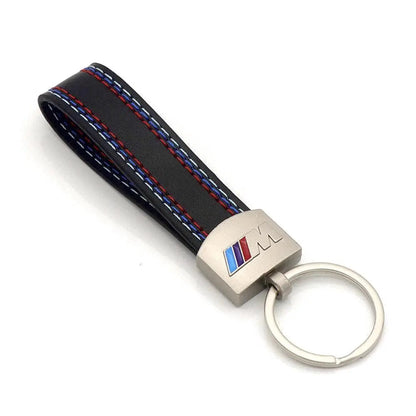 ///M Leather Keychain