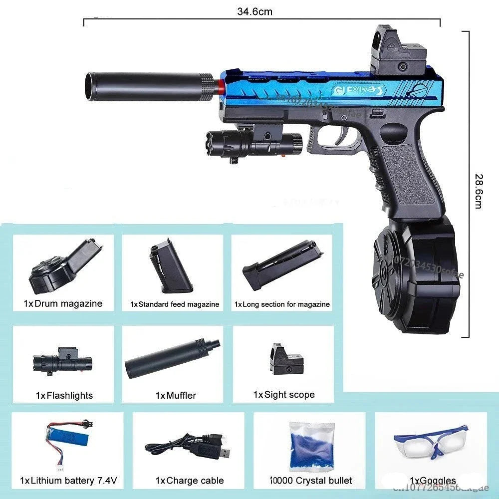 2 in 1 Automatic Water Ball Toy Gun