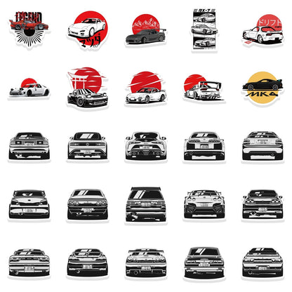 25/50PCS JDM Retrofit Racing Car Stickers